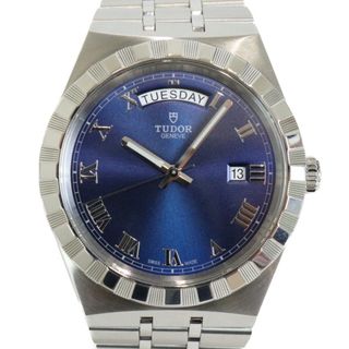 チュードル(Tudor)の【ギャラ有】TUDOR　チューダー　チュードル　ロイヤル　28600-0005　自動巻き　デイデイト　SS　ブルー　　メンズ　腕時計【中古】松前R56号店(腕時計(アナログ))