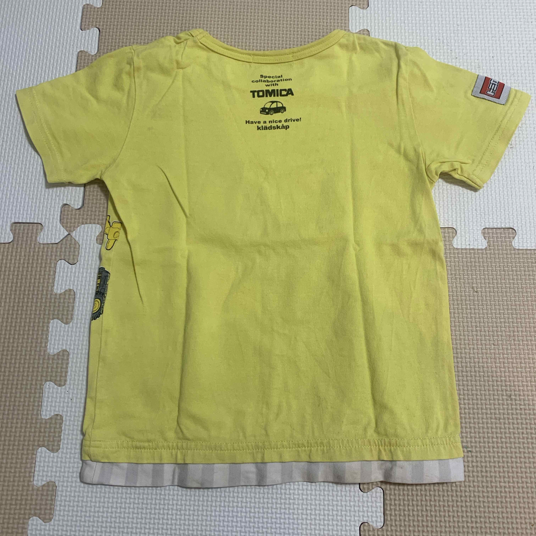 kladskap(クレードスコープ)のトミカ  クレードスコープ　キッズ服　イエロー　Tシャツ  110cm キッズ/ベビー/マタニティのキッズ服男の子用(90cm~)(Tシャツ/カットソー)の商品写真