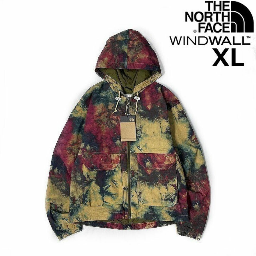 THE NORTH FACE(ザノースフェイス)のノースフェイス W マウンテンパーカー US限定(XL)茶 総柄 180915 メンズのジャケット/アウター(マウンテンパーカー)の商品写真