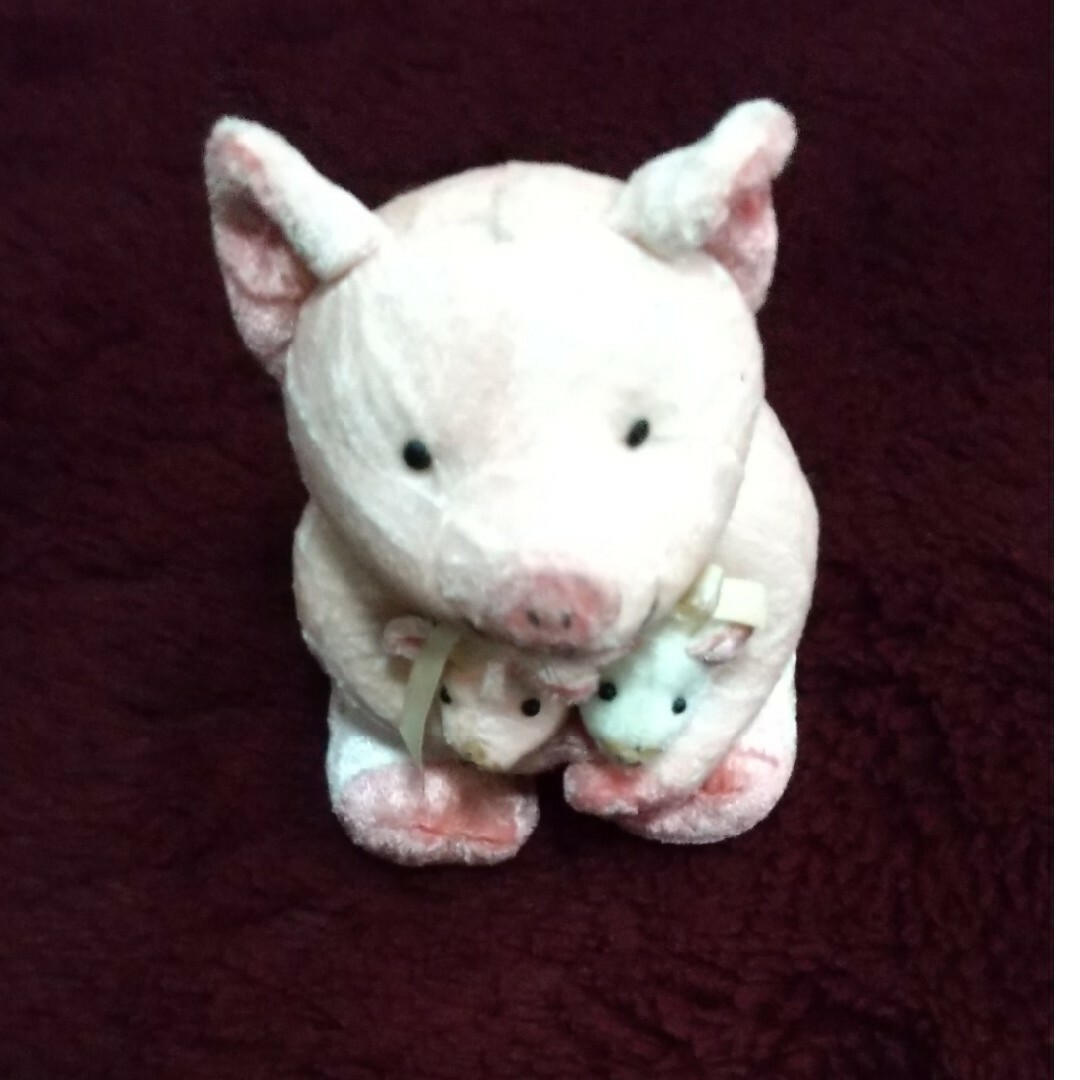 親子豚ぬいぐるみ🐷 エンタメ/ホビーのおもちゃ/ぬいぐるみ(ぬいぐるみ)の商品写真