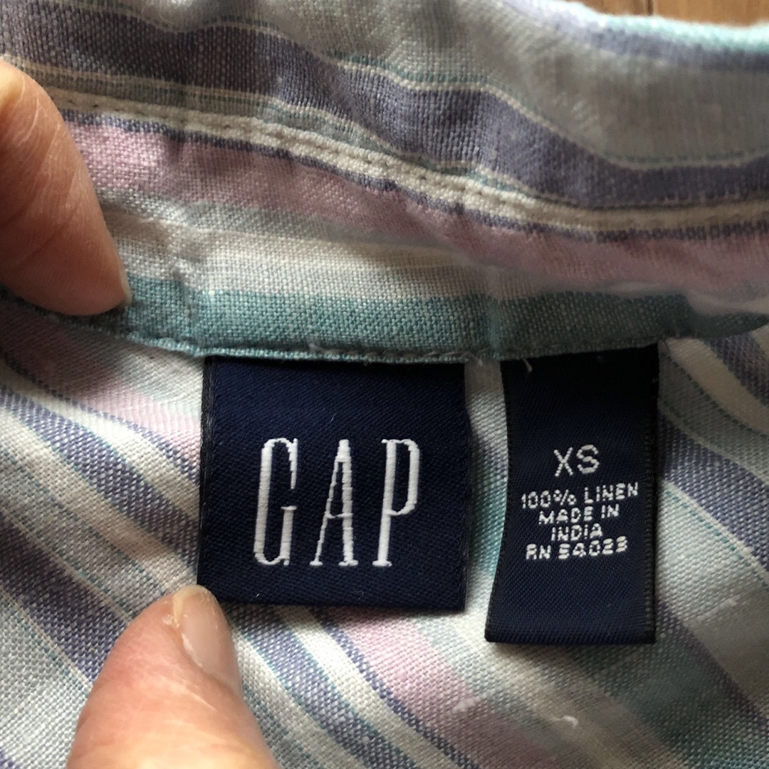 GAP(ギャップ)のgap ブラウス長袖　リネン レディースのトップス(シャツ/ブラウス(長袖/七分))の商品写真