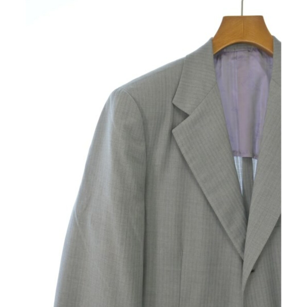 Brioni(ブリオーニ)のBrioni ビジネス 50(XL位)/-(M位) グレーx紫(ストライプ) 【古着】【中古】 メンズのスーツ(セットアップ)の商品写真