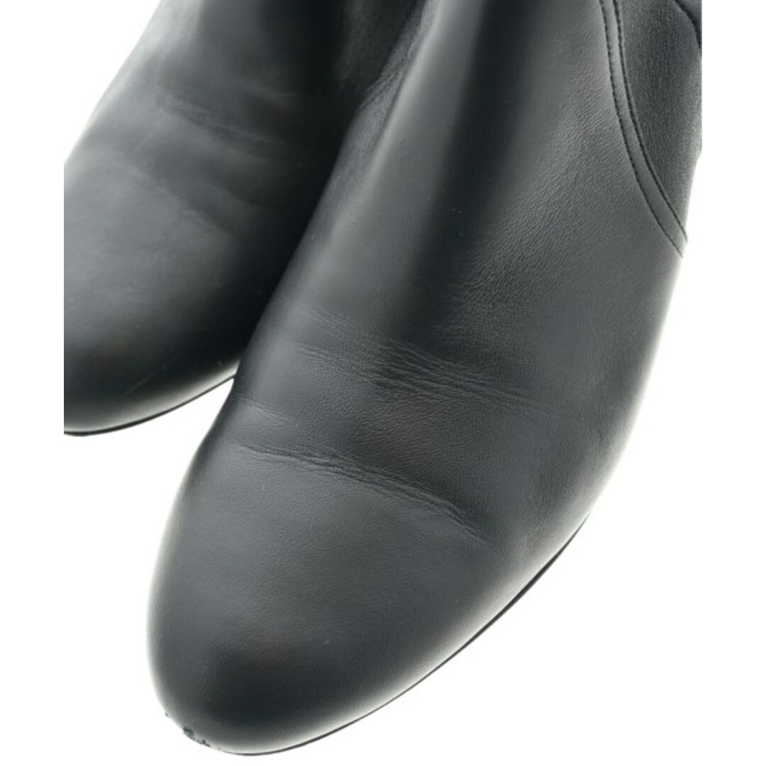 JIMMY CHOO(ジミーチュウ)のJIMMY CHOO ジミーチュー ブーツ 38(24.5cm位) 黒 【古着】【中古】 レディースの靴/シューズ(ブーツ)の商品写真