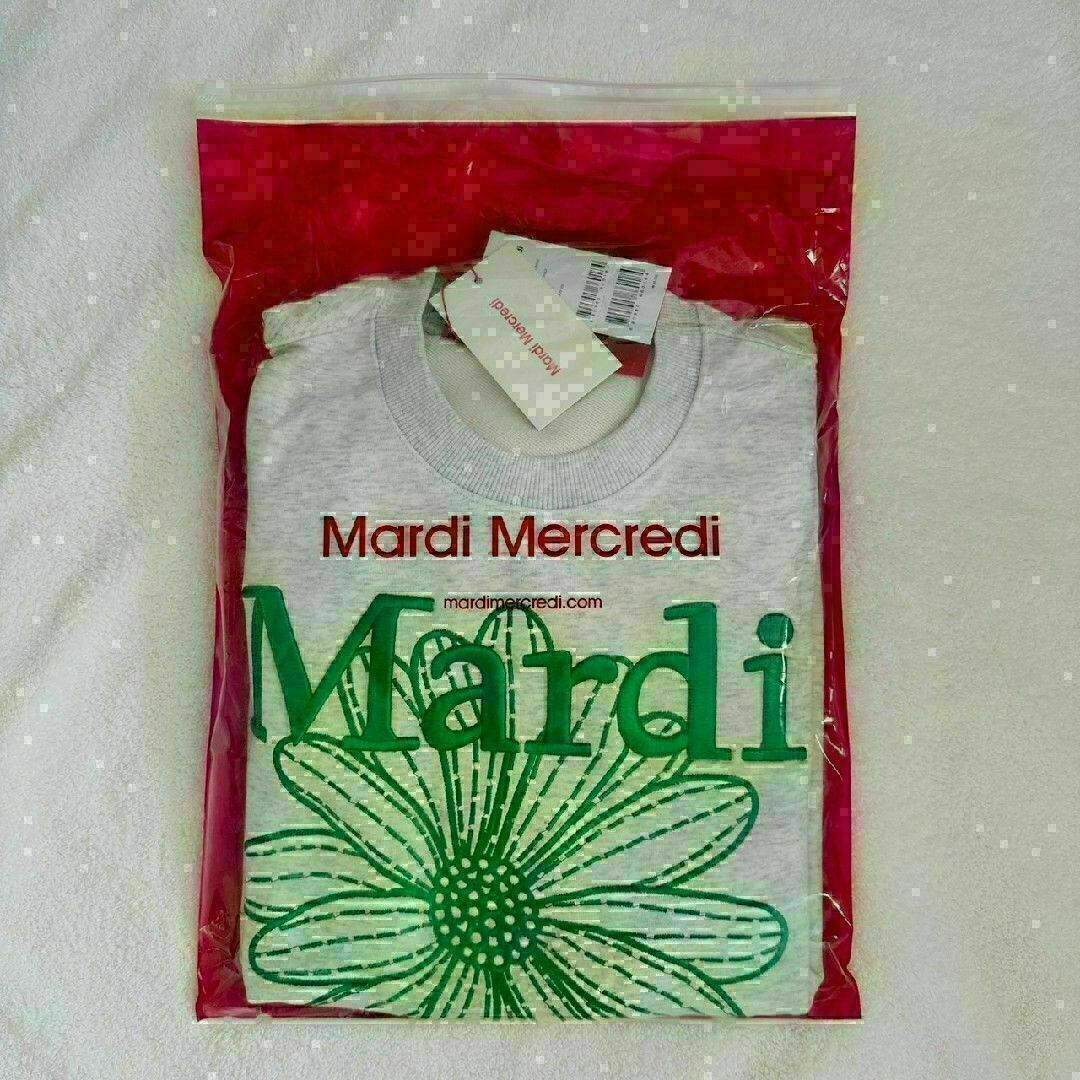 Mardi Mercredi マルディメクルディ 刺繍 スウェット グリーン