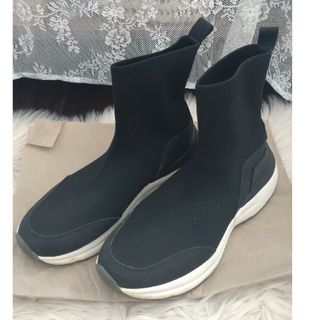 ザラ(ZARA)のZARAザラ☆ファブリックハイカットスニーカーsize39(25.3cm)(スニーカー)