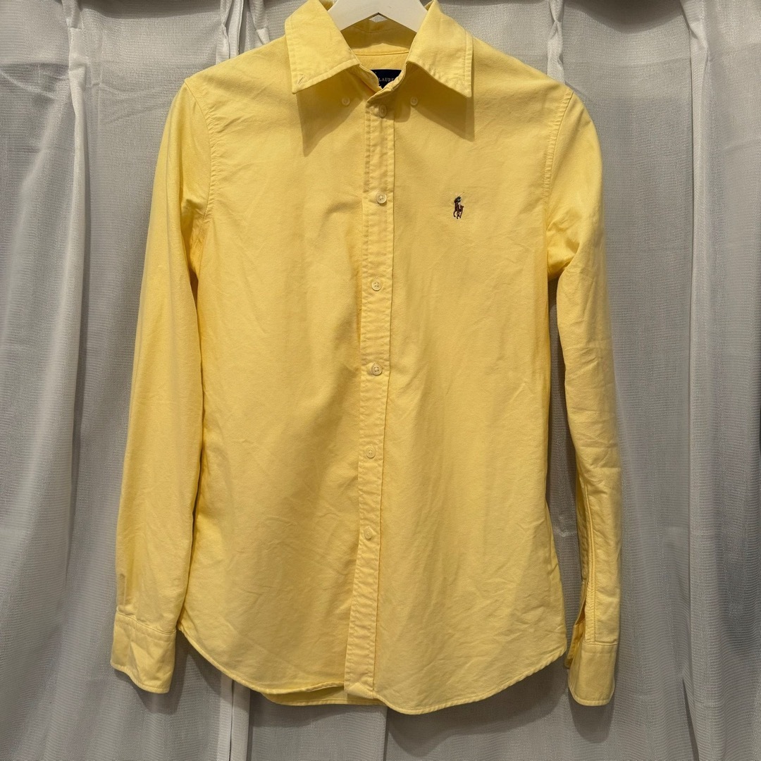 Ralph Lauren(ラルフローレン)の【美品】RALPH LAUREN イエロー シャツ S レディースのトップス(シャツ/ブラウス(長袖/七分))の商品写真