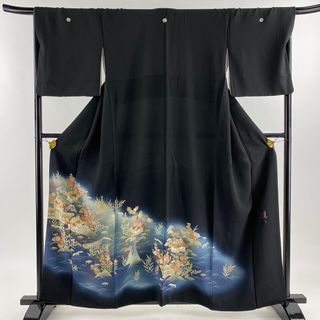 黒留袖 身丈159cm 裄丈67cm 正絹 名品 【中古】