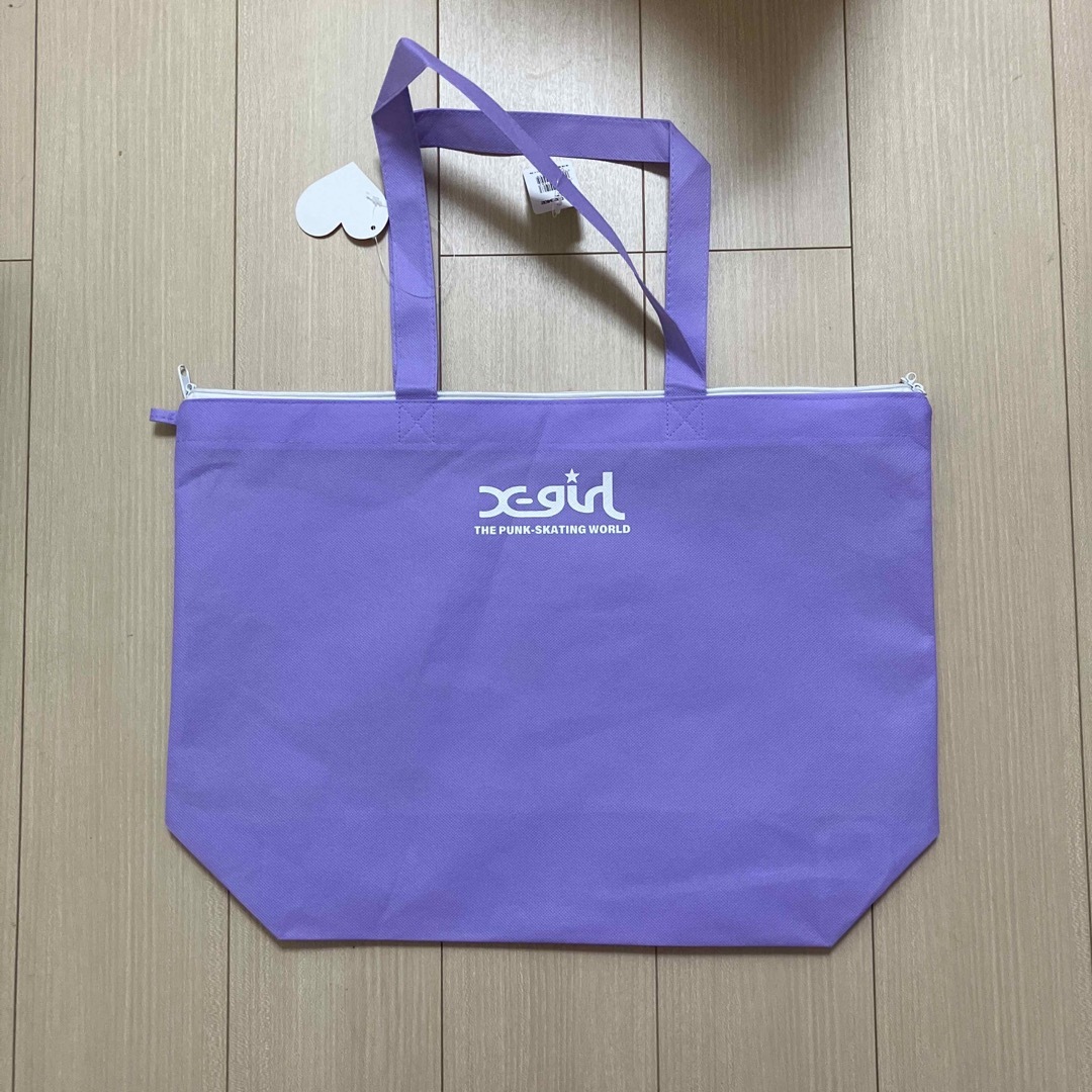 X-girl(エックスガール)のエックスガール　Ｘ－girl 不織布 福袋 袋 レディースのバッグ(ショップ袋)の商品写真