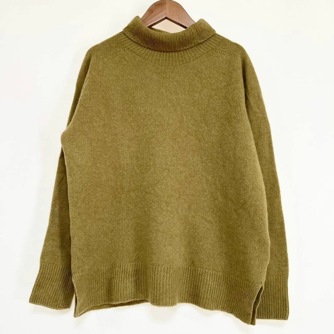 MARGARET HOWELL(マーガレットハウエル)の美品 マーガレットハウエル ニット 20AW ウールカシミヤタートルネックニット レディースのトップス(ニット/セーター)の商品写真