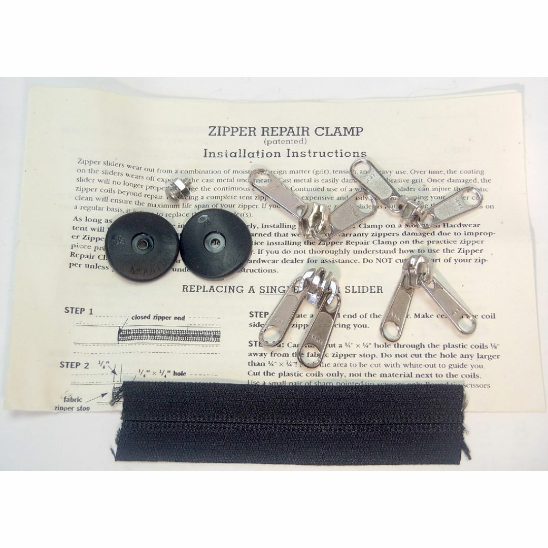 MOUNTAIN HARDWEAR(マウンテンハードウェア)のファスナー補修用キット 「Zipper Repair Clamp」 スポーツ/アウトドアのアウトドア(テント/タープ)の商品写真