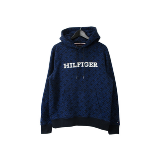 トミーヒルフィガー(TOMMY HILFIGER)のTOMMY HILFIGER トミー フーディー パーカー海外限定 ネイビー L(パーカー)