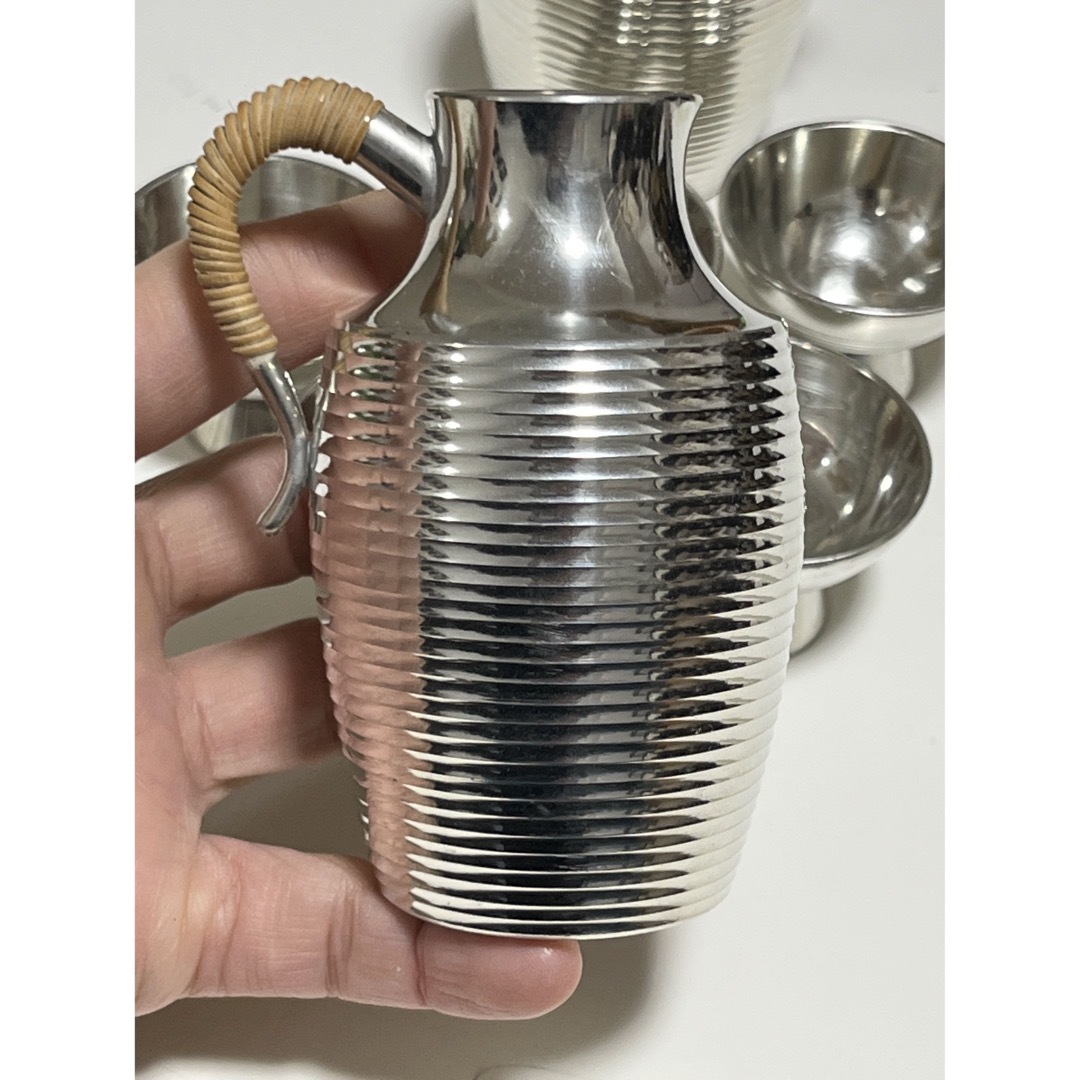錫製 徳利 錫半 盃 酒器セット 本錫 7点セットの通販 by 肉 にく 錫製 徳利 錫半 盃 酒器セット 本錫 7点セットの通販 by 肉 にく