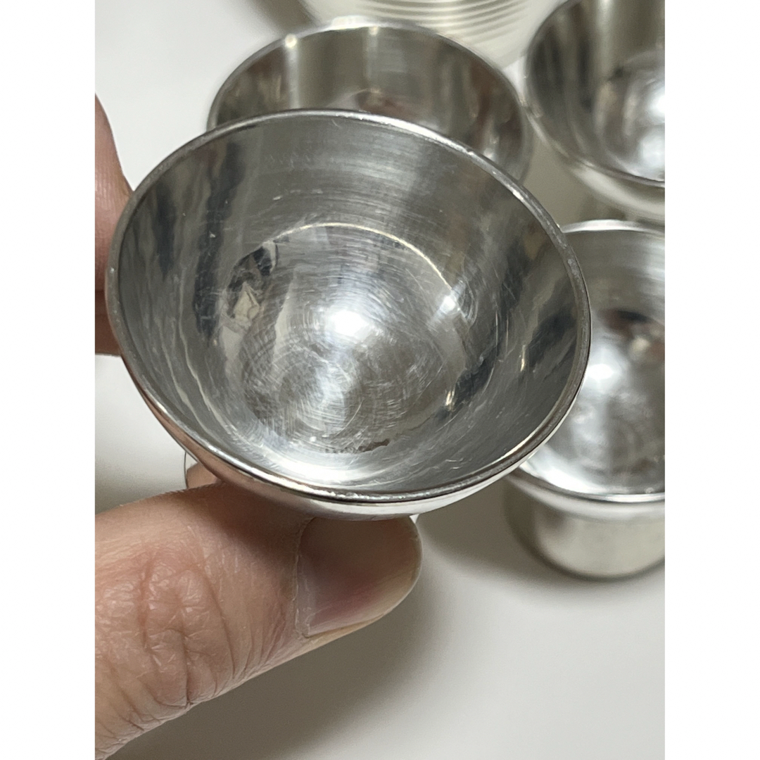 錫製 徳利 錫半 盃 酒器セット 本錫 7点セットの通販 by 肉 にく 錫製 徳利 錫半 盃 酒器セット 本錫 7点セットの通販 by 肉 にく