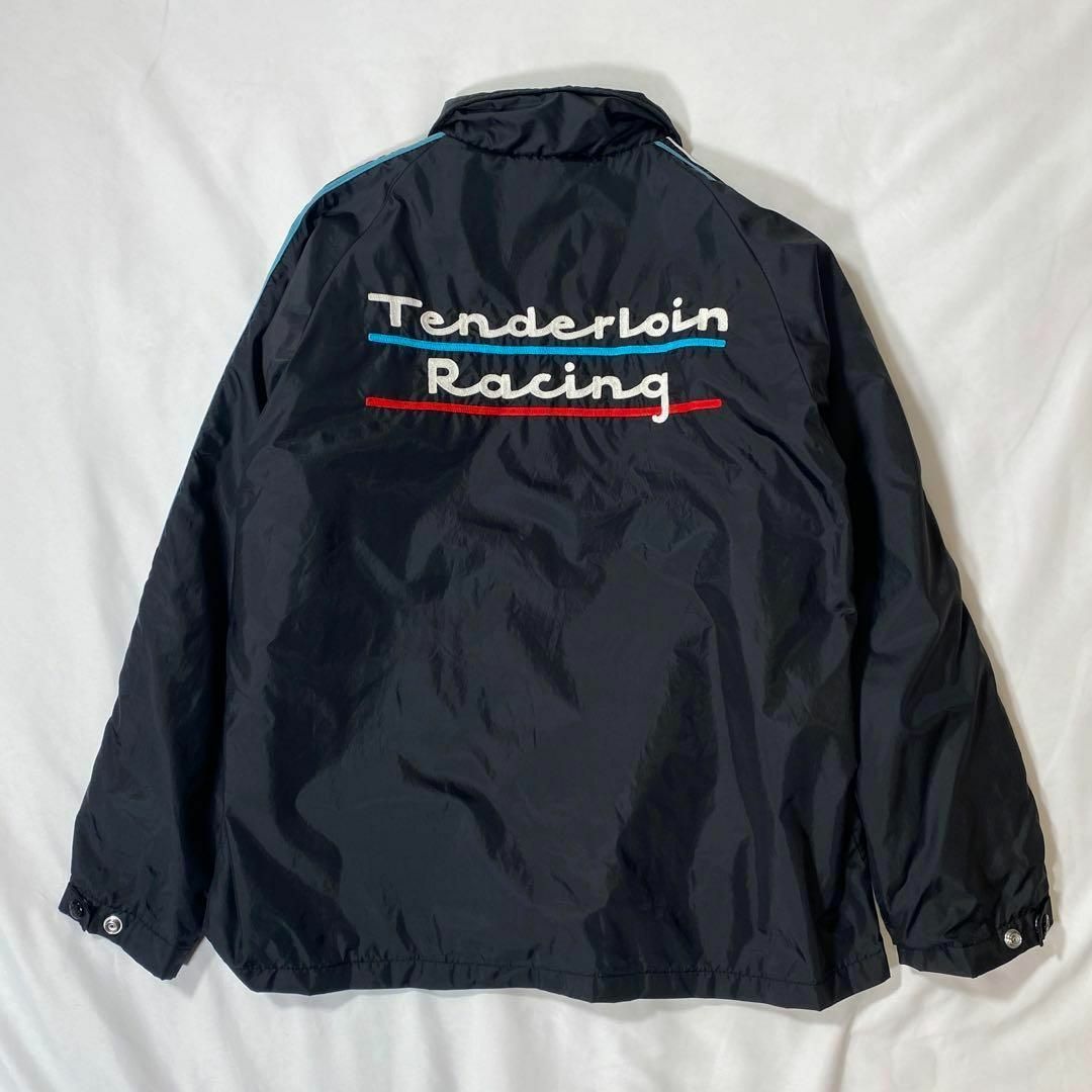 TENDERLOIN(テンダーロイン)のテンダーロイン　レーシングコーチジャケット　ブラック　XS サイドライン メンズのジャケット/アウター(ナイロンジャケット)の商品写真