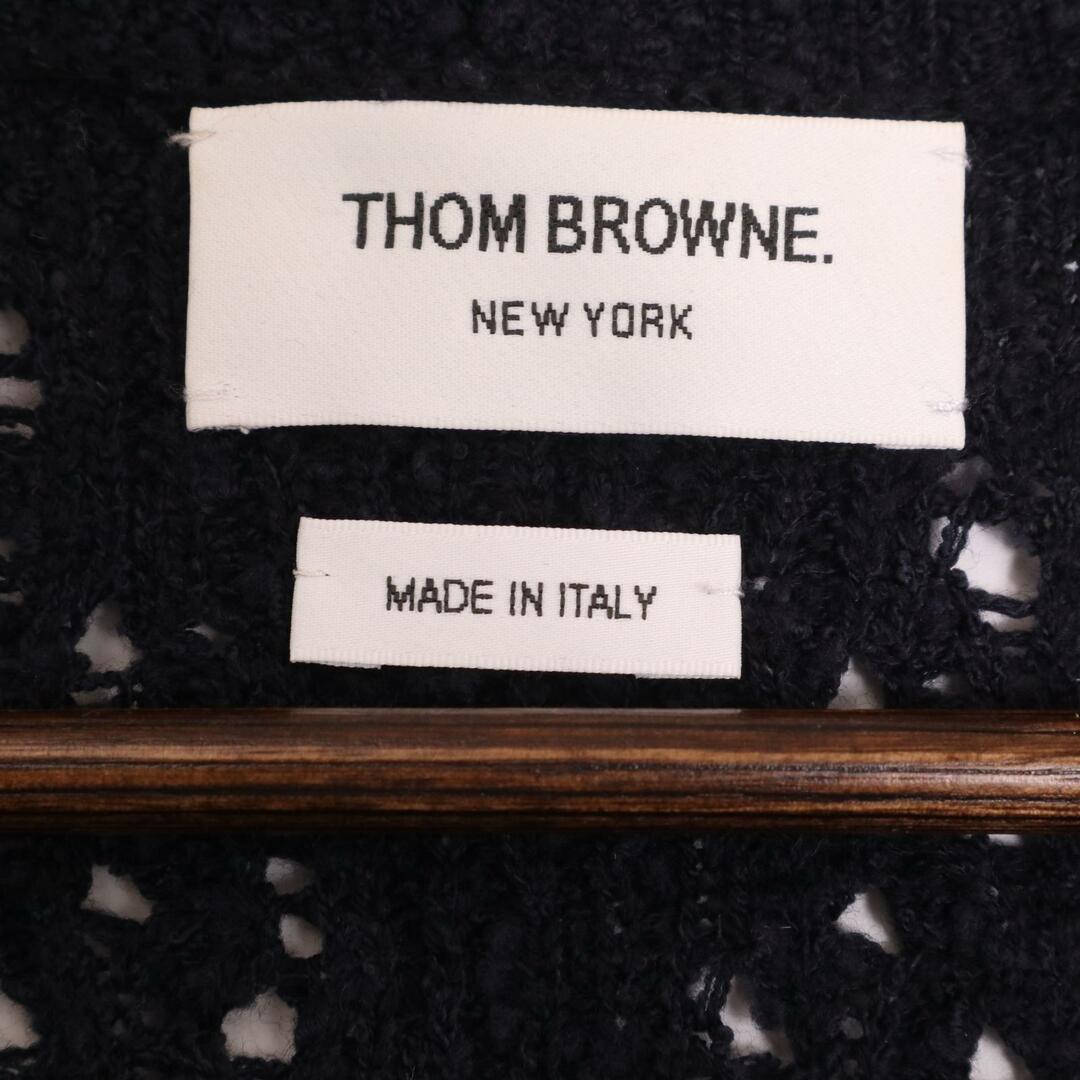 THOM BROWNE(トムブラウン)のトムブラウン ﾈｲﾋﾞｰ FKC187B 04319415 ｳｰﾙﾌﾞﾚﾝﾄﾞ Vﾈｯｸｶｰﾃﾞｨｶﾞﾝ 40 レディースのトップス(カーディガン)の商品写真