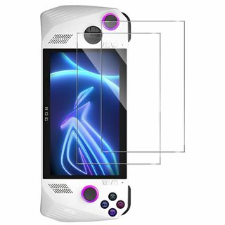 ASUS ROG Ally ガラス フィルム 強化 液晶 保護 指紋 ゲーム(ノーカラージャケット)