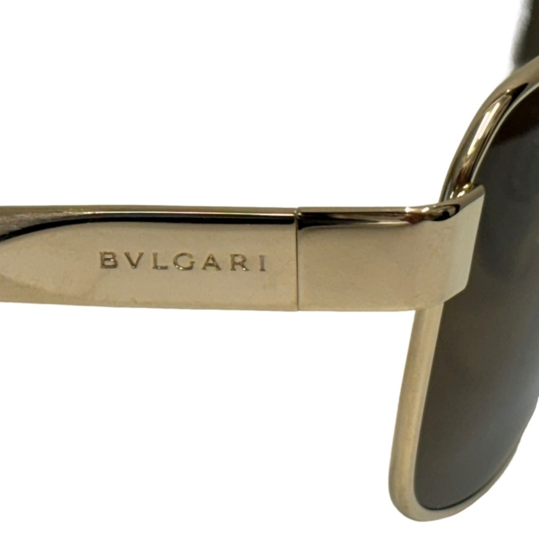 BVLGARI(ブルガリ)のBVLGARI ブルガリ サングラス 中古品 ゴールドフレーム ケース付 ブランド品 ブラウン 32403K281 メンズのファッション小物(サングラス/メガネ)の商品写真