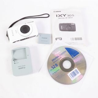 キヤノン(Canon)のCanon　キャノン　コンパクト　デジタルカメラ　IXY　イクシー　30S　白　⑯(コンパクトデジタルカメラ)