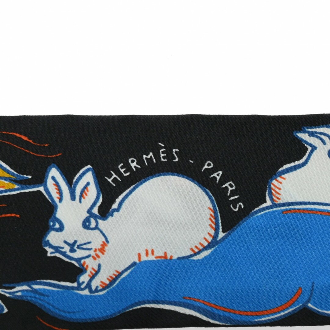 Hermes(エルメス)の新品 エルメス HERMES 064007S レディース スカーフ ブラック シルク100％ レディースのファッション小物(バンダナ/スカーフ)の商品写真