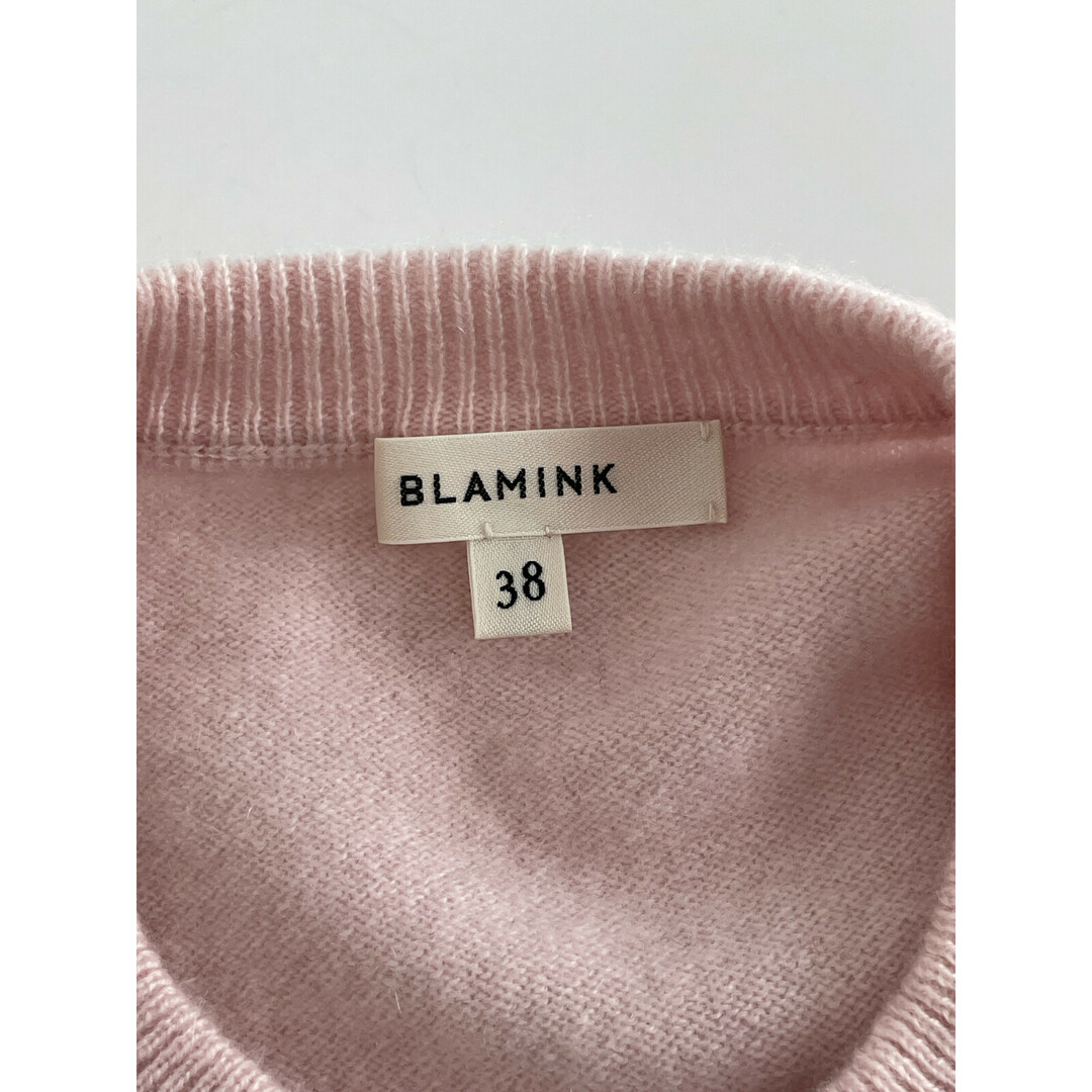 BLAMINK(ブラミンク)のブラミンク ﾗｲﾄﾋﾟﾝｸ ｶｼﾐﾔ100 12G ﾘﾌﾞﾌﾘﾝｼﾞﾆｯﾄ 7913-106-0229 38 レディースのレッグウェア(タイツ/ストッキング)の商品写真