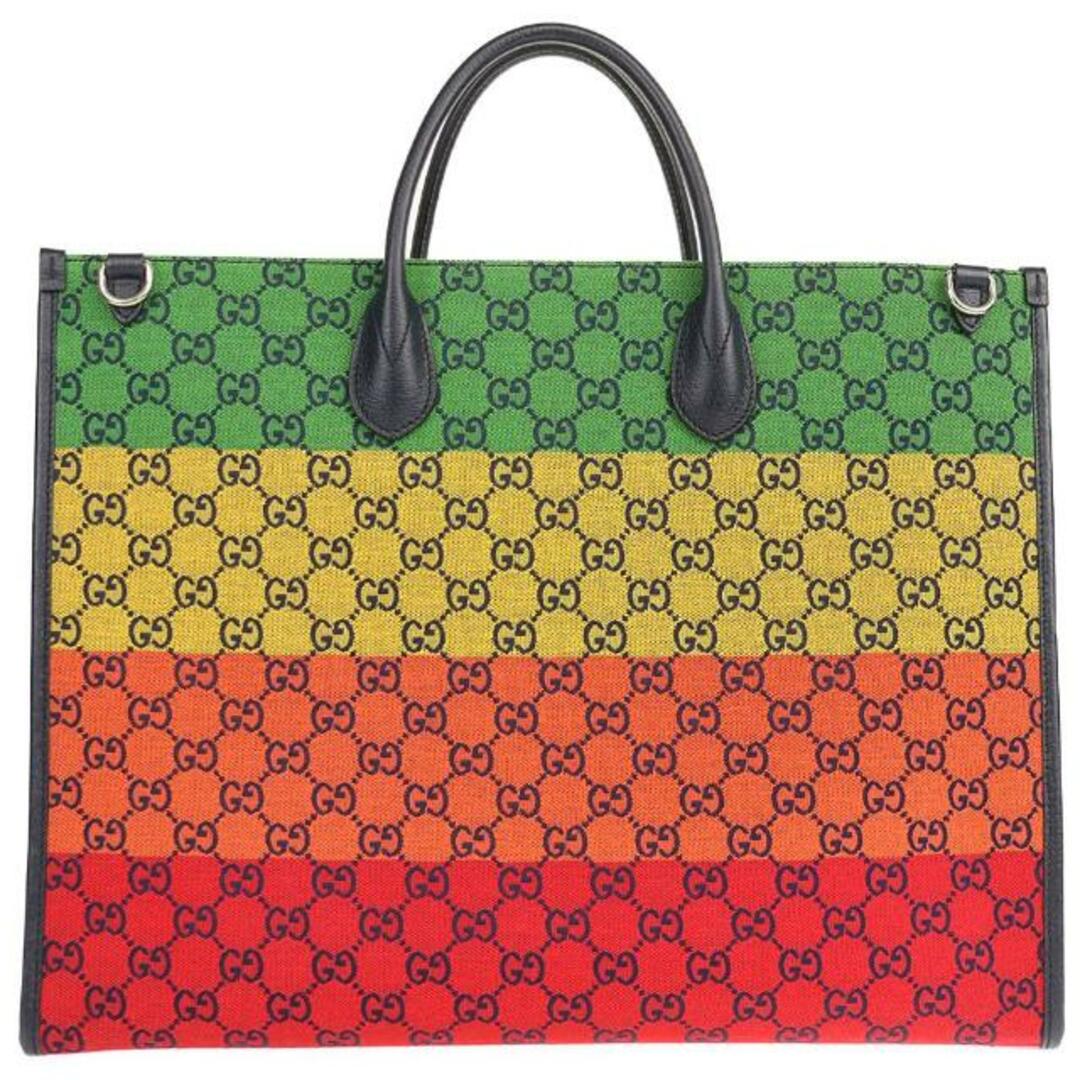 Gucci(グッチ)のグッチ トートバッグ 659980 中古 GGキャンバス マルチカラー GUCCI 【中古】 ｜ 手提げ 鞄 カバン バック ユニセックス ブランド ファッション Aランク メンズのバッグ(トートバッグ)の商品写真