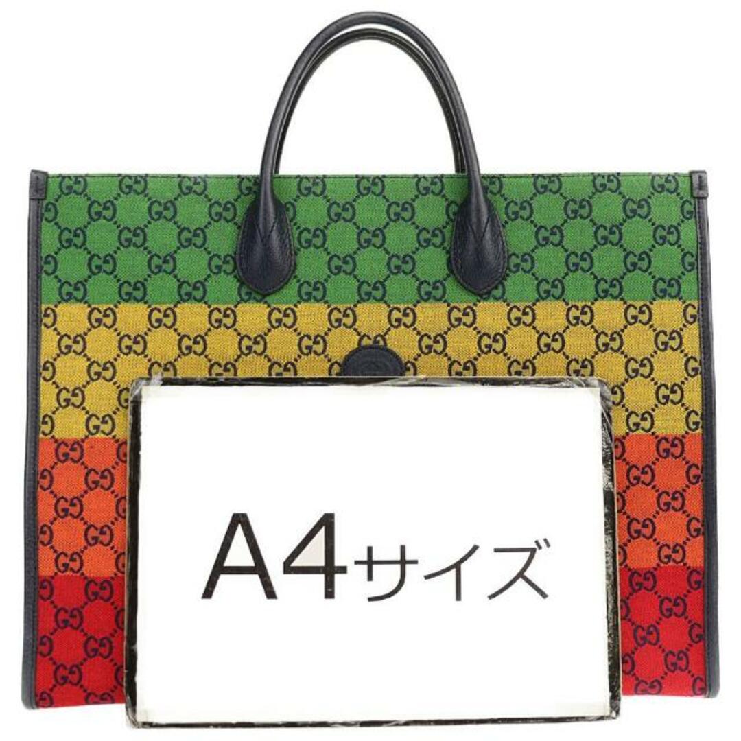 Gucci(グッチ)のグッチ トートバッグ 659980 中古 GGキャンバス マルチカラー GUCCI 【中古】 ｜ 手提げ 鞄 カバン バック ユニセックス ブランド ファッション Aランク メンズのバッグ(トートバッグ)の商品写真