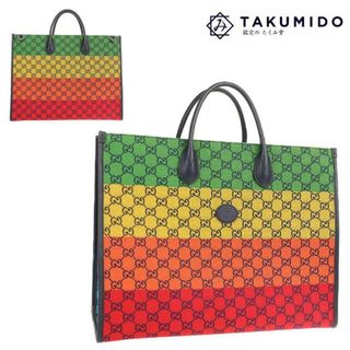 Gucci - グッチ トートバッグ 659980 中古 GGキャンバス マルチカラー GUCCI 【中古】 ｜ 手提げ 鞄 カバン バック ユニセックス ブランド ファッション Aランク