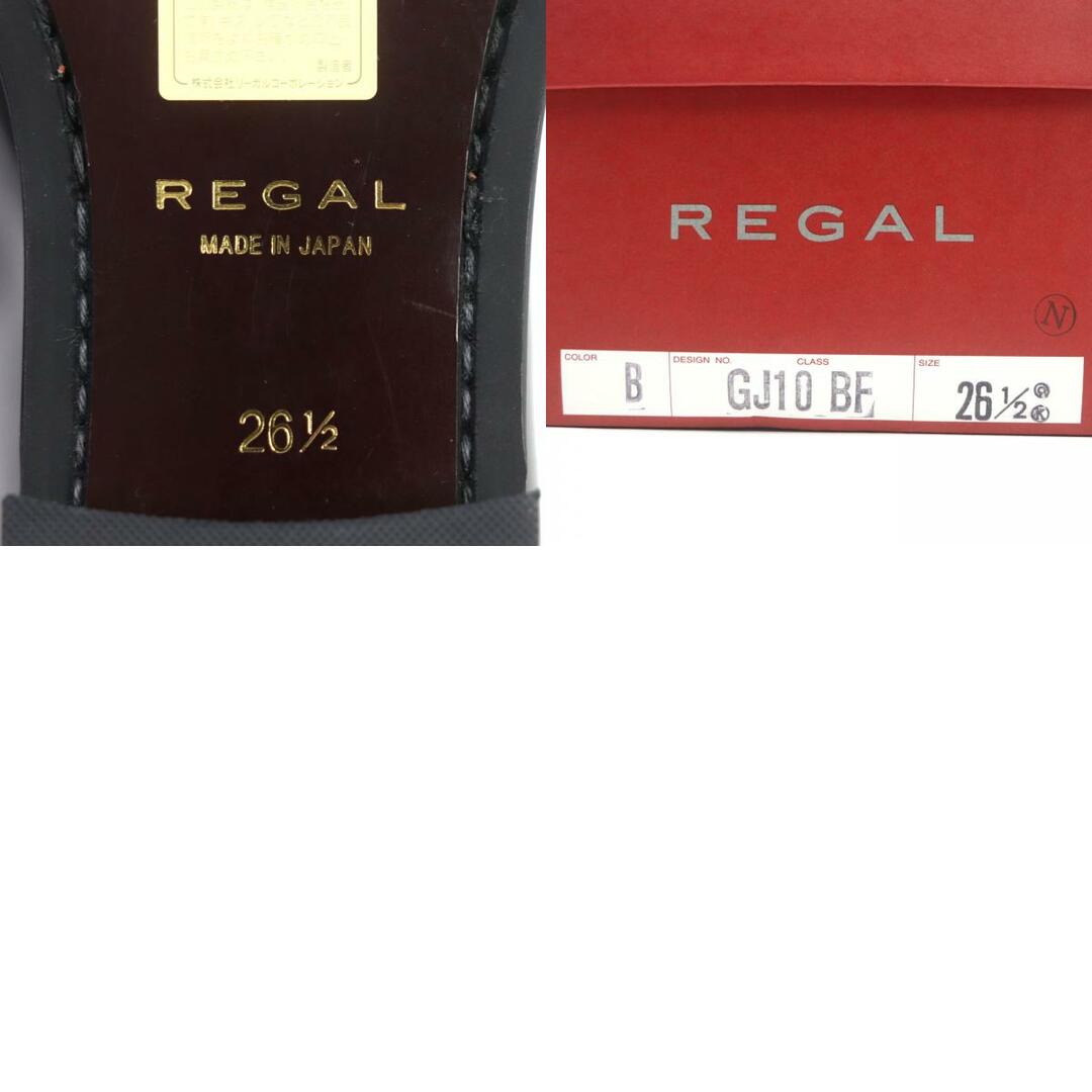 REGAL(リーガル)の未使用品▼REGAL リーガル JALオリジナル ストレートチップ レースアップ レザーシューズ ブラック 26.5 箱付き 日本製 メンズ メンズの靴/シューズ(その他)の商品写真