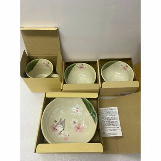 ジブリ(ジブリ)の（新品）となりのトトロ 和風桜柄 美濃焼　食器セット(食器)