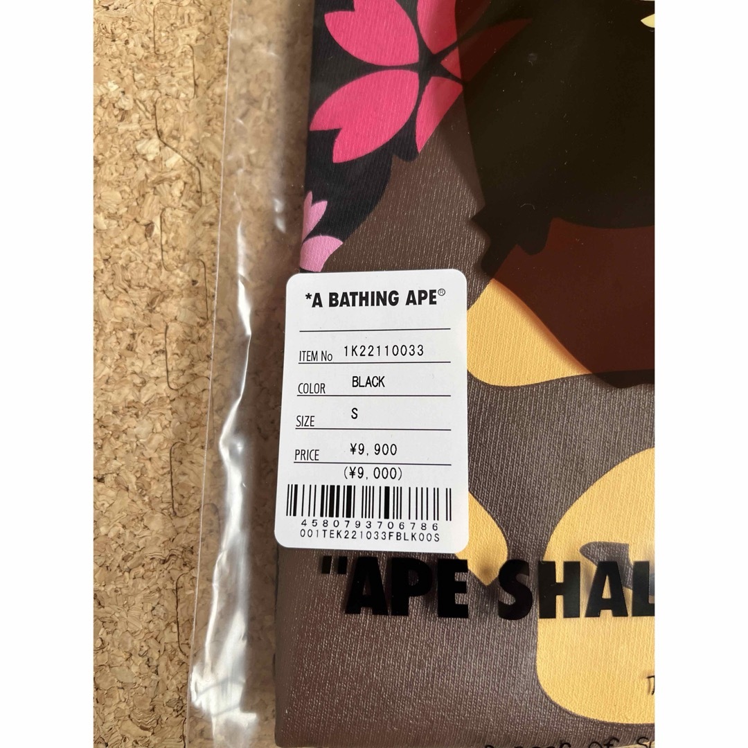 A BATHING APE(アベイシングエイプ)の24 SAKURA Tシャツ　ブラック　Sサイズ　新品　bape メンズのトップス(Tシャツ/カットソー(半袖/袖なし))の商品写真