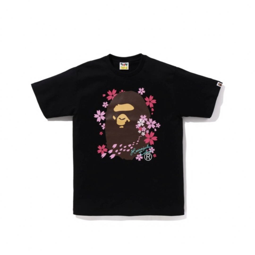 A BATHING APE(アベイシングエイプ)の24 SAKURA Tシャツ　ブラック　Sサイズ　新品　bape メンズのトップス(Tシャツ/カットソー(半袖/袖なし))の商品写真