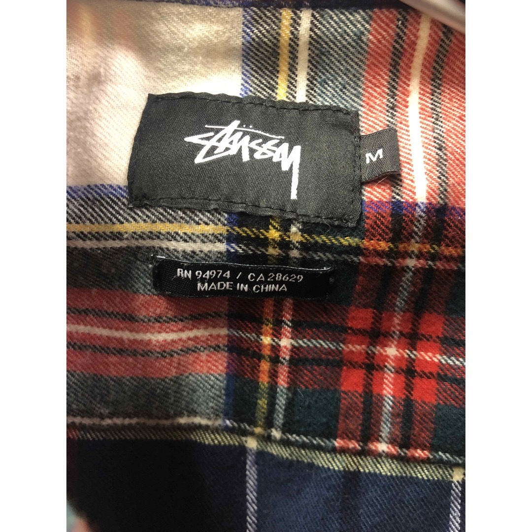 STUSSY(ステューシー)のSTUSSY ステューシー クレイジーパターン チェック ネルシャツ メンズのトップス(シャツ)の商品写真