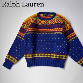 ラルフローレン(Ralph Lauren)のRalph Lauren ラルフローレン　ニット　セーター　総柄　肉厚(ニット/セーター)