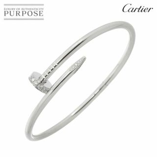 カルティエ(Cartier)のカルティエ Cartier ジュストアンクル #18 ダイヤ ブレスレット K18 WG ホワイトゴールド 750【証明書付き】VLP 90221362(ブレスレット/バングル)