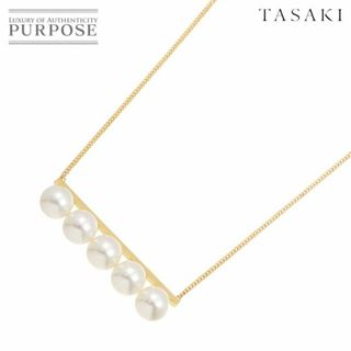 タサキ(TASAKI)のタサキ TASAKI バランス リュクス 白蝶真珠 11.4-11.0mm ネックレス 80cm K18 YG 750 パール 田崎真珠 VLP 90224294(ネックレス)