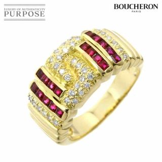 ブシュロン(BOUCHERON)のブシュロン BOUCHERON 16.5号 リング ルビー ダイヤ K18 YG イエロー ゴールド 750 指輪 VLP 90224548(リング(指輪))