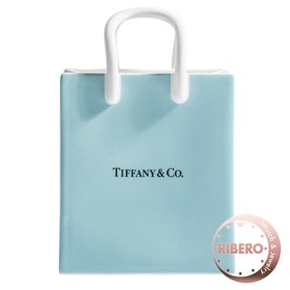 Tiffany & Co. - TIFFANY&Co. ティファニー ショッピングバッグ型オーナメント オブジェ ショッパー　置物 ブルー【中古】