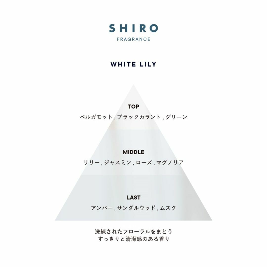 shiro(シロ)のSHIRO ホワイトリリー ルームフレグランス お試しサンプル (10mL) コスメ/美容のリラクゼーション(アロマグッズ)の商品写真