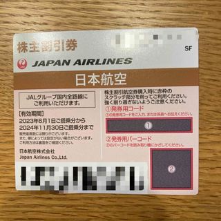 JAL 株主優待券　1枚