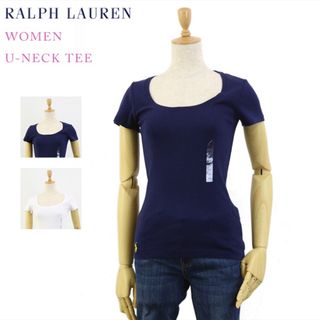 ポロラルフローレン(POLO RALPH LAUREN)のポロ ラルフローレン レディース Uネック Tシャツ(Tシャツ(半袖/袖なし))