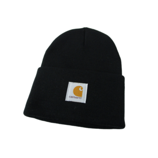 カーハート(carhartt)のcarhartt カーハート  ビーニー ニット帽 A18 黒 ブラック(ニット帽/ビーニー)