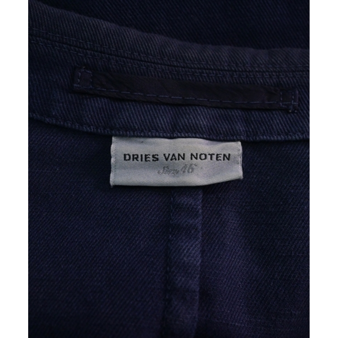 DRIES VAN NOTEN カジュアルジャケット 紺 2007724L0076 DRIES VAN NOTEN カジュアルジャケット 46(M位) 黒x紺 【古着】【】