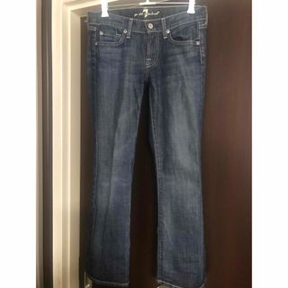 セブンフォーオールマンカインド(7 for all mankind)のセブンフォーオールマンカインド デニム ジーンズ 花柄パッチ size24(デニム/ジーンズ)