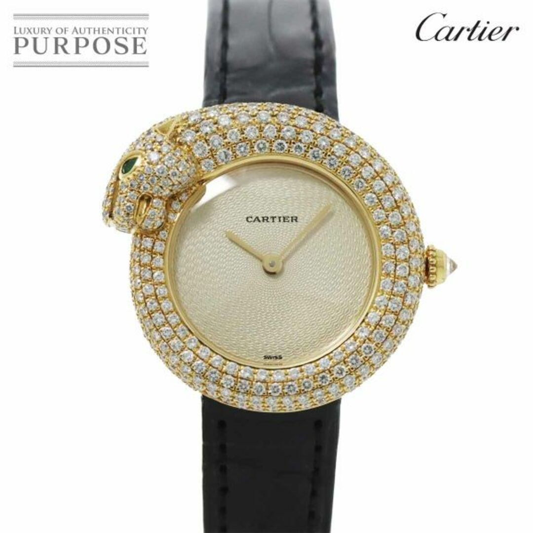 Cartier(カルティエ)のカルティエ Cartier パンテール1925 パンサー WF317531 レディース 腕時計 純正ダイヤベゼル K18YG クォーツ Panthere VLP 90226187 レディースのファッション小物(腕時計)の商品写真