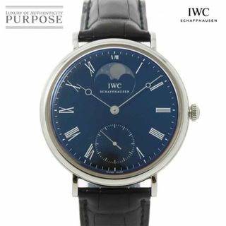 インターナショナルウォッチカンパニー(IWC)のIWC ヴィンテージ ポートフィノ IW544801 メンズ ムーンフェイズ 手巻き インターナショナル ウォッチ カンパニー Portfino VLP 90228992(腕時計(アナログ))