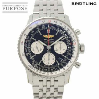 ブライトリング(BREITLING)のブライトリング BREITLING ナビタイマー01 AB0120 クロノグラフ メンズ 腕時計 デイト ブラック 文字盤 自動巻き VLP 90209389(腕時計(アナログ))