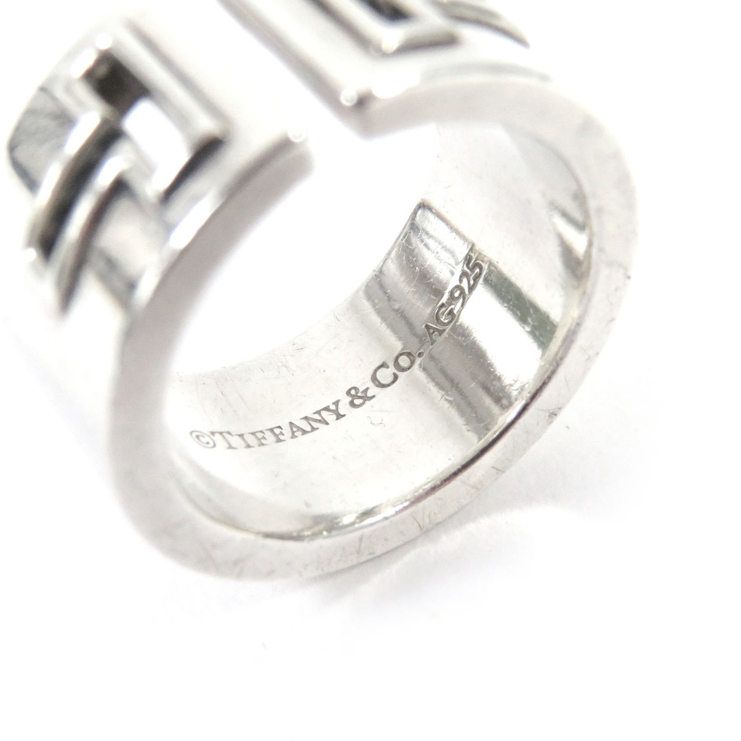 良品□TIFFANY&Co. ティファニー AG925 Tカット アウト ロゴ入り アクセサリー リング・指輪 シルバー 9号相当 重量11.1g レディース レディースのアクセサリー(リング(指輪))の商品写真