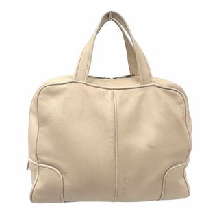 ロエベ(LOEWE)のLOEWE ロエベ ハンドバッグ レザー ピンクベージュ レディース(ハンドバッグ)