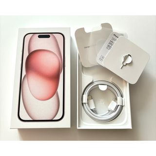 iPhone15 256GB 空箱　付属品付き　ピンク(その他)