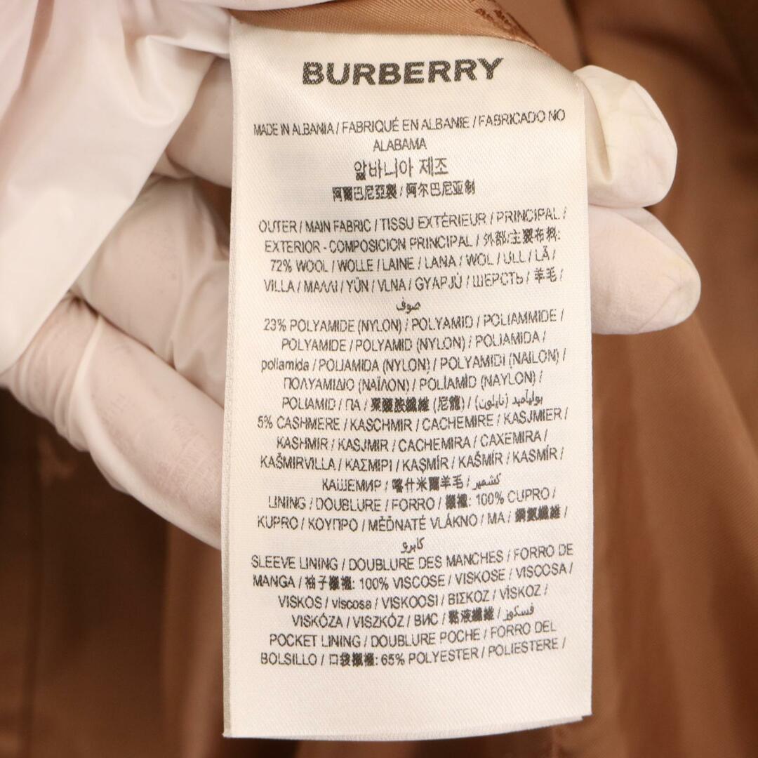 BURBERRY(バーバリー)のバーバリー ﾋﾟﾝｸﾍﾞｰｼﾞｭ 8061549 ｳｰﾙ×ﾅｲﾛﾝ ﾁｪｽﾀｰｺｰﾄ UK4 レディースのジャケット/アウター(その他)の商品写真